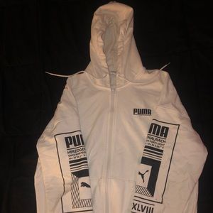 WHITE PUMA ZIP-UP